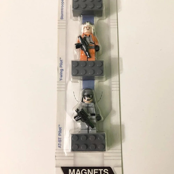 Star Wars Lego Magnets Stormtrooper Y-wing Pilot AT-ST Driver - Picture 15 of 15